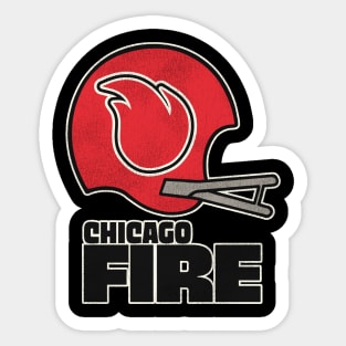 Defunct Chicago Fire Football Team Sticker